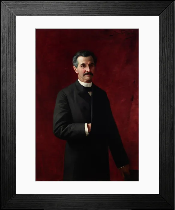 Framed Print : Portrait of Dr Feliks Sommer, 1894. Creator: Bronislaw Wisniewski Framed Print : Portrait of Dr Feliks Sommer, 1894. Creator: Bronislaw Wisniewski