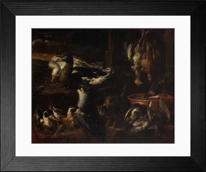 Framed Print : In a Pantry, 1st half of 17th century Creator: Giacomo Legi Framed Print : In a Pantry, 1st half of 17th century Creator: Giacomo Legi