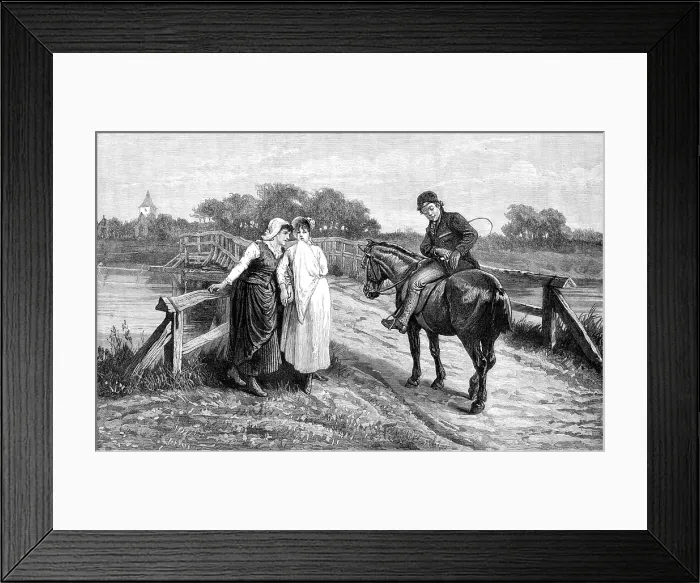 Framed Print : The Post-Boy, by P. R. Morris, A.R.A. 1883. Creator: Unknown Framed Print : The Post-Boy, by P. R. Morris, A.R.A. 1883. Creator: Unknown