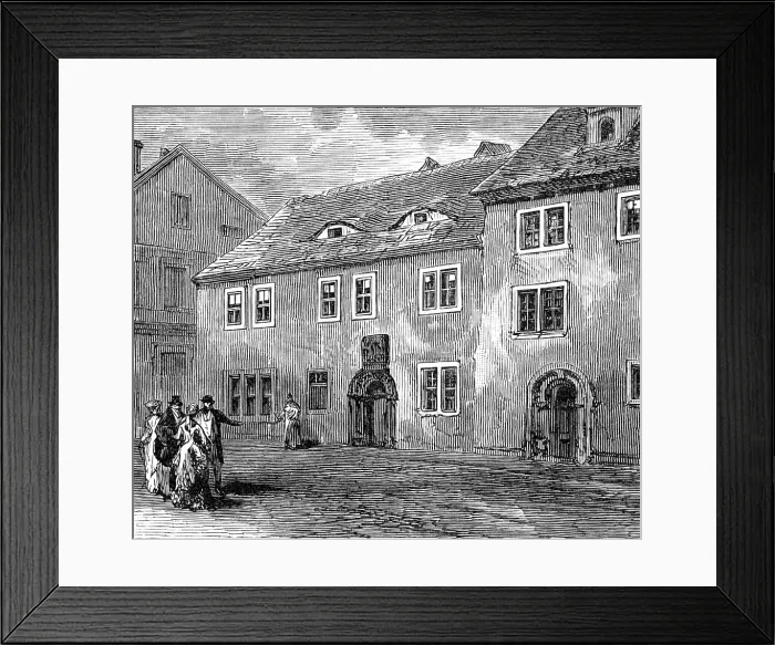 Framed Print : The Luther Celebration in Germany: Luther's school at Mansfeld, (1883). Creator: Unknown. The Luther Celebration in Germany: Luther's school at Mansfeld, (1883) Framed Print : The Luther Celebration in Germany: Luther's school at Mansfeld, (1883). Creator: Unknown. The Luther Celebration in Germany: Luther's school at Mansfeld, (1883)