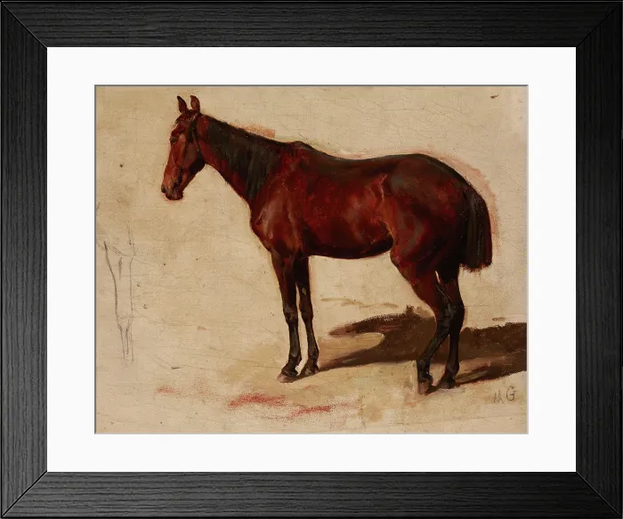 Framed Print : Study of a Horse, c1870. Creator: Maksymilian Gierymski Framed Print : Study of a Horse, c1870. Creator: Maksymilian Gierymski