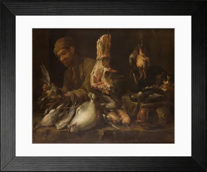 Framed Print : Cook in a Pantry, 1st half of 17th century Creator: Giacomo Legi Framed Print : Cook in a Pantry, 1st half of 17th century Creator: Giacomo Legi