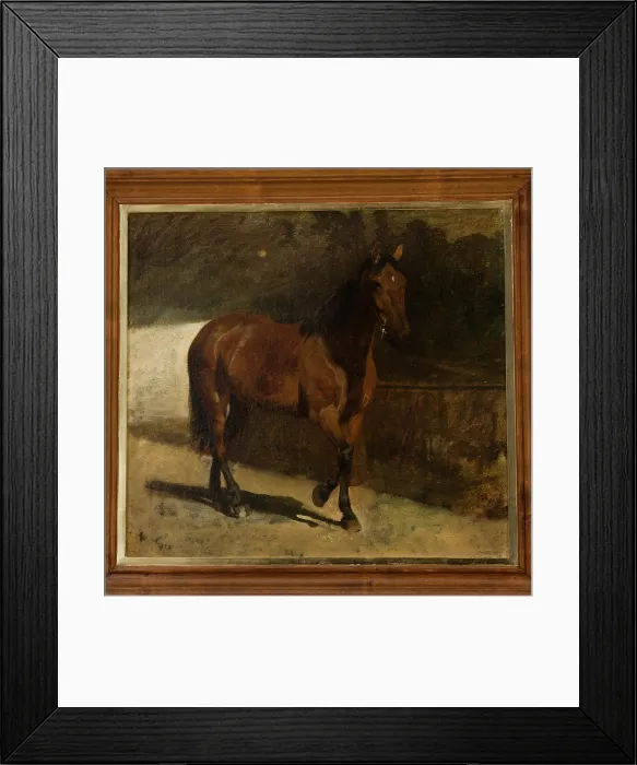 Framed Print : Study of a Chestnut Horse, c1872. Creator: Maksymilian Gierymski Framed Print : Study of a Chestnut Horse, c1872. Creator: Maksymilian Gierymski