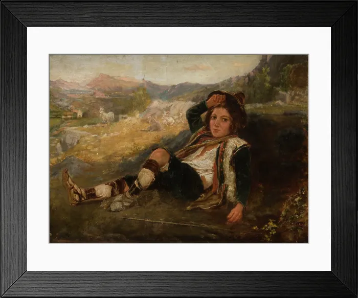 Framed Print : Roman Shepherd-Boy, c1886. Creator: Aleksander Stankiewicz Framed Print : Roman Shepherd-Boy, c1886. Creator: Aleksander Stankiewicz