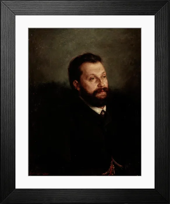 Framed Print : Portrait of Michal Balucki, c1890. Creator: Leonard Stroynowski Framed Print : Portrait of Michal Balucki, c1890. Creator: Leonard Stroynowski