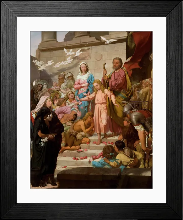 Framed Print : Christ Leaving the Temple, c1870. Creator: Feliks Szynalewski Framed Print : Christ Leaving the Temple, c1870. Creator: Feliks Szynalewski