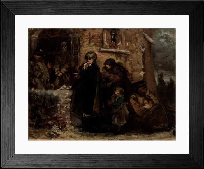Framed Print : In Front of a Church, c1886. Creator: Wladyslaw Rossowski Framed Print : In Front of a Church, c1886. Creator: Wladyslaw Rossowski