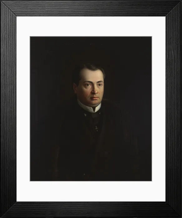 Framed Print : Portrait of Adam Kirkor, 1860. Creator: Wincenty Slendzinski Framed Print : Portrait of Adam Kirkor, 1860. Creator: Wincenty Slendzinski