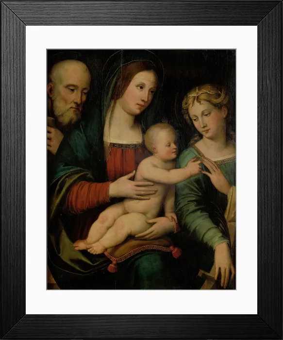 Framed Print : Mystic Marriage of St Catherine of Alexandria, c1540. Creator: Giacomo Francia Framed Print : Mystic Marriage of St Catherine of Alexandria, c1540. Creator: Giacomo Francia