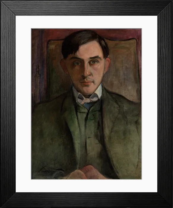 Framed Print : Portrait of Stanislaw Ignacy Witkiewicz, between 1906-1916. Creator: Wladyslaw Slewinski Framed Print : Portrait of Stanislaw Ignacy Witkiewicz, between 1906-1916. Creator: Wladyslaw Slewinski