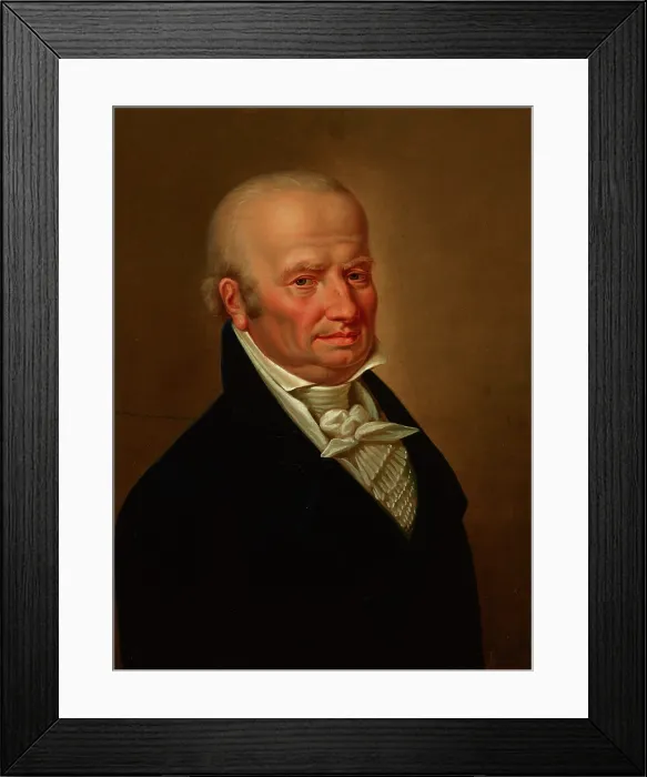 Framed Print : Portrait of Johann Hausner Sr, 1824. Creator: Karol Schweikart Framed Print : Portrait of Johann Hausner Sr, 1824. Creator: Karol Schweikart