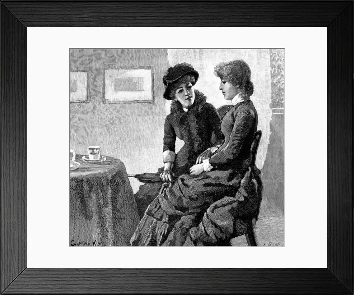 Framed Print : 'Then I suppose, my darling, I may congratulate you, ' said Henny, 1883. Creator: R. Taylor Framed Print : 'Then I suppose, my darling, I may congratulate you, ' said Henny, 1883. Creator: R. Taylor