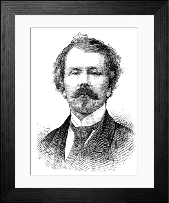 Framed Print : The late Captain Mayne Reid, 1883. Creator: Unknown Framed Print : The late Captain Mayne Reid, 1883. Creator: Unknown