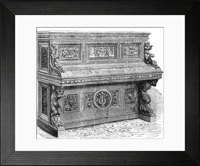 Framed Print : Pianoforte for Peninsular and Oriental steam-ship Paramatta, 1883. Creator: Unknown Framed Print : Pianoforte for Peninsular and Oriental steam-ship Paramatta, 1883. Creator: Unknown