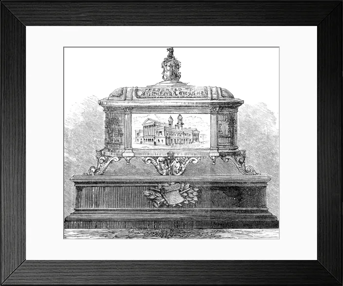 Framed Print : Casket of Paisley Address to the Right Hon. Sir R. A. Cross, M.P. 1883. Creator: Unknown Framed Print : Casket of Paisley Address to the Right Hon. Sir R. A. Cross, M.P. 1883. Creator: Unknown