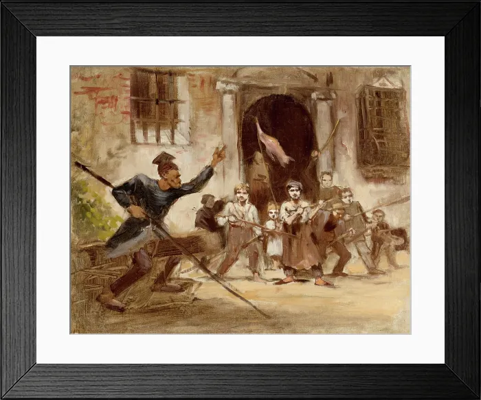 Framed Print : Levy in Mass, between 1873-1874. Creator: Maurycy Gottlieb Framed Print : Levy in Mass, between 1873-1874. Creator: Maurycy Gottlieb