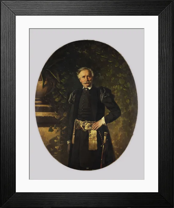 Framed Print : Portrait of Wincenty Pol, 1862. Creator: Aleksander Raczynski Framed Print : Portrait of Wincenty Pol, 1862. Creator: Aleksander Raczynski