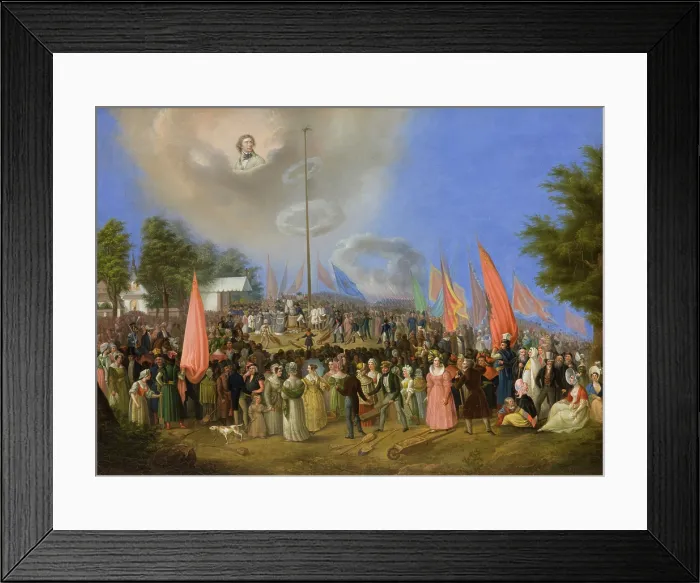 Framed Print : Rising of the Kosciuszko Mound, 1838. Creator: Jan Nepomucen Bizanski Framed Print : Rising of the Kosciuszko Mound, 1838. Creator: Jan Nepomucen Bizanski