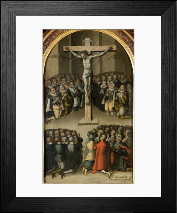 Framed Print : Adoration of the Crucifix from the Norbertine Church in Witow, 1622. Creator: Wojciech Maliskiewicz Framed Print : Adoration of the Crucifix from the Norbertine Church in Witow, 1622. Creator: Wojciech Maliskiewicz