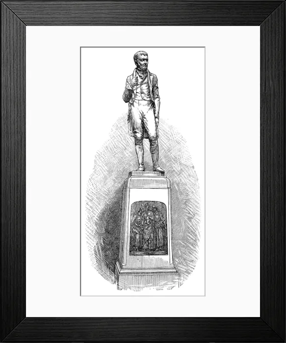 Framed Print : Statue of James Tannahill, the poet, at Paisley, 1883. Creator: Unknown Framed Print : Statue of James Tannahill, the poet, at Paisley, 1883. Creator: Unknown
