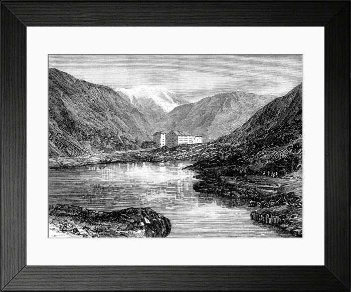Framed Print : Hospice of St. Bernard, 1883. Creator: Unknown Framed Print : Hospice of St. Bernard, 1883. Creator: Unknown