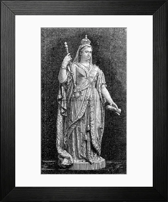 Framed Print : Statue of the Queen, for Government Offices, Sydney, New South Wales, 1883. Creator: Unknown Framed Print : Statue of the Queen, for Government Offices, Sydney, New South Wales, 1883. Creator: Unknown