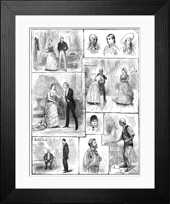 Framed Print : Sketches from 'Young Folks Ways, ' at the St. James's Theatre, 1883. Creator: Unknown. Sketches from 'Young Folks Ways, ' at the St Framed Print : Sketches from 'Young Folks Ways, ' at the St. James's Theatre, 1883. Creator: Unknown. Sketches from 'Young Folks Ways, ' at the St