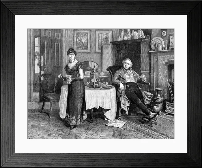 Framed Print : 'Our First-Floor Lodger' by H. G. Glindoni, 1883. Creator: Unknown Framed Print : 'Our First-Floor Lodger' by H. G. Glindoni, 1883. Creator: Unknown