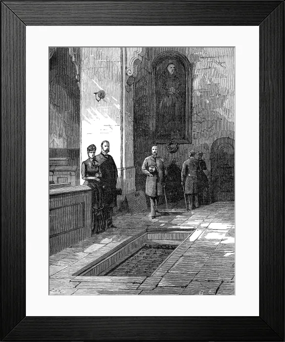 Framed Print : The Luther Celebration in Germany: Luther's tomb in the Schloss-Kirche at Wittenberg, 1883 Framed Print : The Luther Celebration in Germany: Luther's tomb in the Schloss-Kirche at Wittenberg, 1883