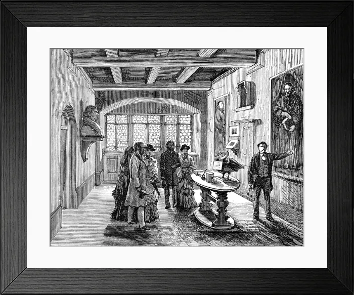 Framed Print : The Luther Celebration in Germany: room in which Luther was born at Eisleben, 1883. Creator: Unknown Framed Print : The Luther Celebration in Germany: room in which Luther was born at Eisleben, 1883. Creator: Unknown