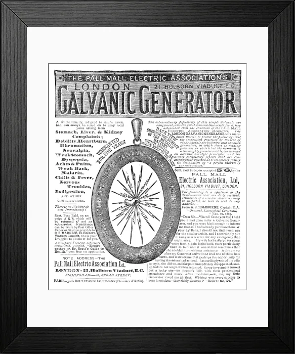 Framed Print : London Galvanic Generator, 1883. Creator: Unknown Framed Print : London Galvanic Generator, 1883. Creator: Unknown
