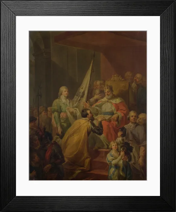 Framed Print : Prussian Homage, 1796. Creator: Marcello Bacciarelli Framed Print : Prussian Homage, 1796. Creator: Marcello Bacciarelli