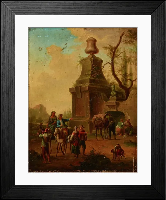 Framed Print : At the Spring, after 1720. Creator: Franz de Paula Ferg Framed Print : At the Spring, after 1720. Creator: Franz de Paula Ferg