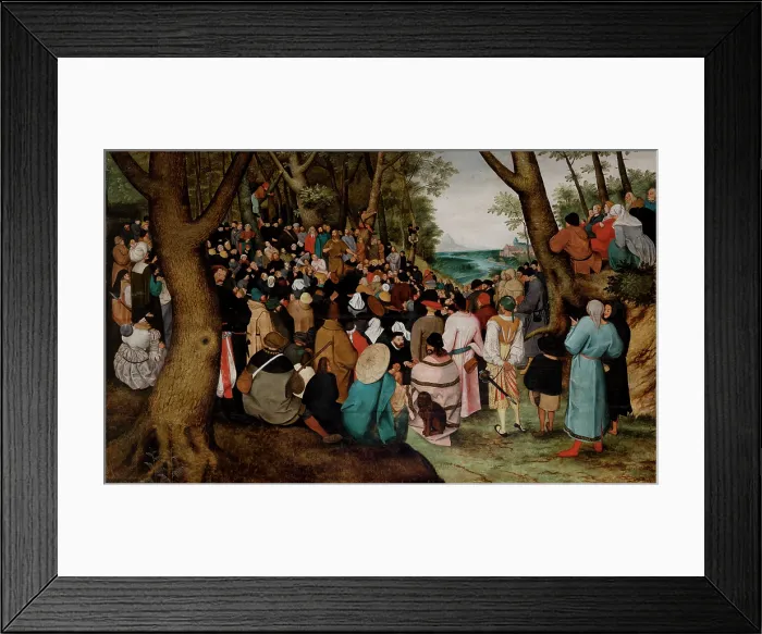Framed Print : Sermon of Saint John the Baptist, between 1605-1615. Creator: Pieter Brueghel the Younger Framed Print : Sermon of Saint John the Baptist, between 1605-1615. Creator: Pieter Brueghel the Younger