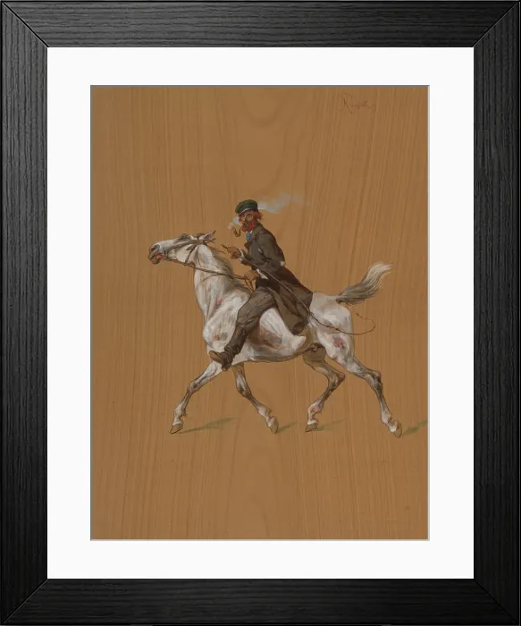 Framed Print : 'Jew on a nag', 1868. Creator: Juliusz Kossak Framed Print : 'Jew on a nag', 1868. Creator: Juliusz Kossak