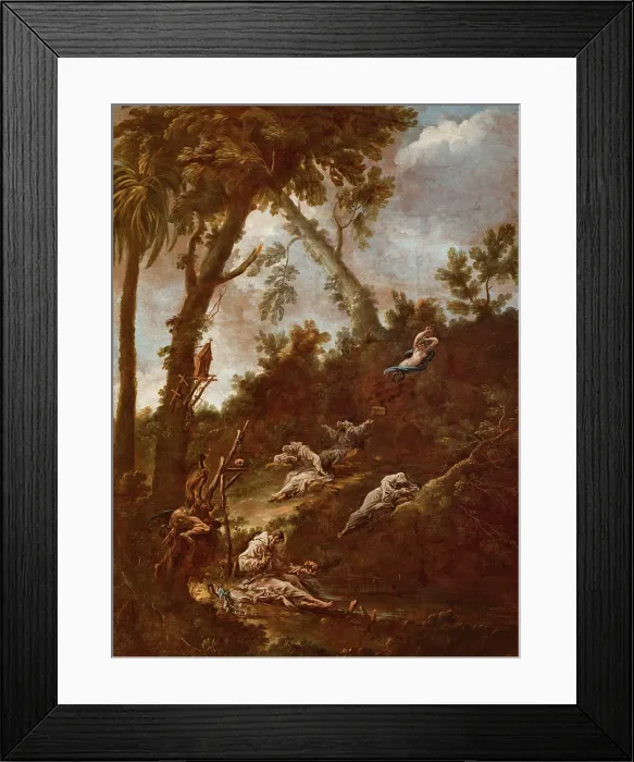 Framed Print : Hermits (Anachorets), between 1712-1715. Creator: Alessandro Magnasco Framed Print : Hermits (Anachorets), between 1712-1715. Creator: Alessandro Magnasco