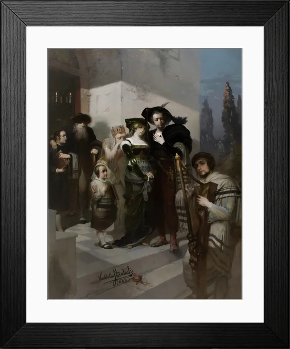 Framed Print : Song about the Destruction of Jerusalem, 1883. Creator: Wandalin Strzalecki Framed Print : Song about the Destruction of Jerusalem, 1883. Creator: Wandalin Strzalecki