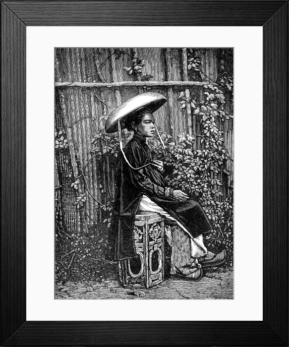Framed Print : Sketches of Annam, Cochin China: a native lady, 1883. Creator: Kemp Framed Print : Sketches of Annam, Cochin China: a native lady, 1883. Creator: Kemp