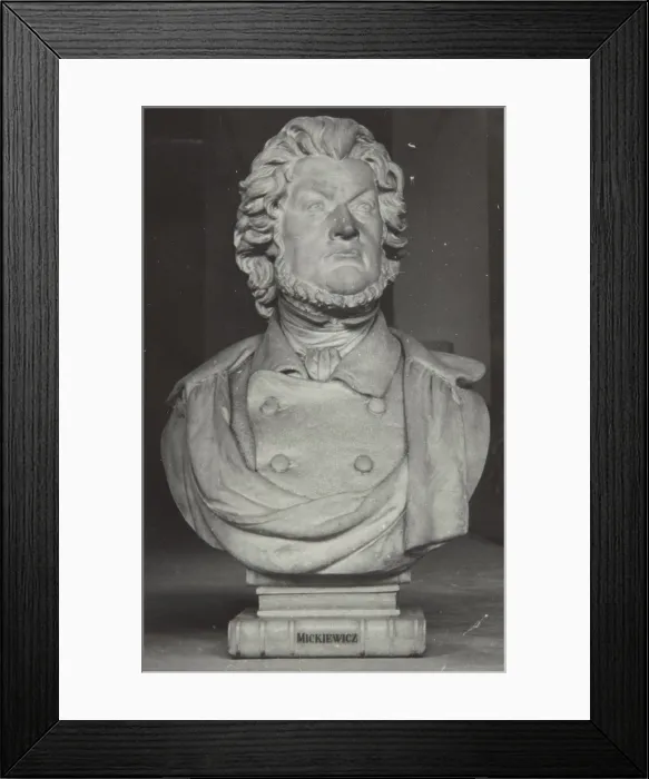 Framed Print : Bust of Adam Mickiewicz, 19th century, (1930-1939). Creator: Unknown Framed Print : Bust of Adam Mickiewicz, 19th century, (1930-1939). Creator: Unknown