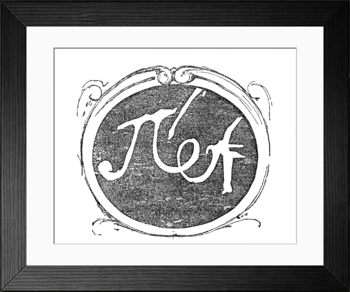 Framed Print : Peter the Great's Signature in Luther's room, Wittenberg, 1883. Creator: Unknown. Peter the Great's Signature in Luther's room, Wittenberg, 1883. Creator: Unknown
