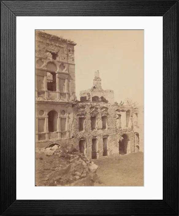 Framed Print : Fragment of ruins Krzyztopor Castle, Ujazd, around 1890. Creator: Unknown Framed Print : Fragment of ruins Krzyztopor Castle, Ujazd, around 1890. Creator: Unknown