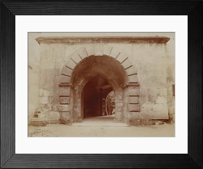 Framed Print : Castle - entrance gate, Pieskowa Skala, 1903. Creator: Unknown Framed Print : Castle - entrance gate, Pieskowa Skala, 1903. Creator: Unknown