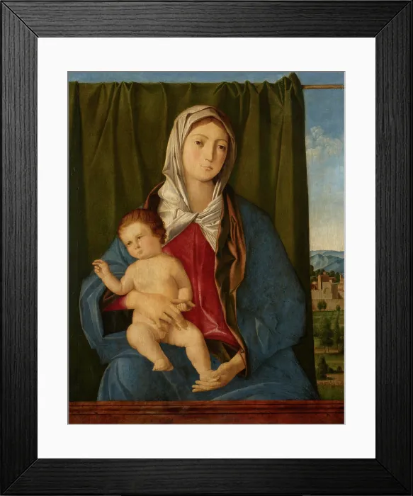 Framed Print : Madonna and Child Giving a Blessing, c1480. Creator: Giovanni Bellini Framed Print : Madonna and Child Giving a Blessing, c1480. Creator: Giovanni Bellini