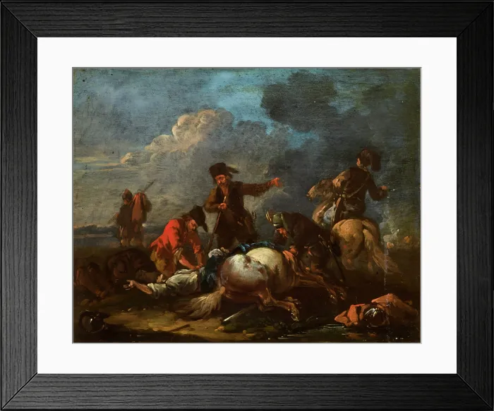 Framed Print : Robber, 1st half of 18th century. Creator: August Querfurt Framed Print : Robber, 1st half of 18th century. Creator: August Querfurt