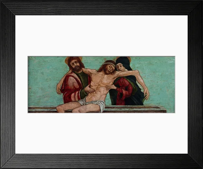 Framed Print : Pieta with Saint John the Evangelist, c1520. Creator: Unknown Framed Print : Pieta with Saint John the Evangelist, c1520. Creator: Unknown