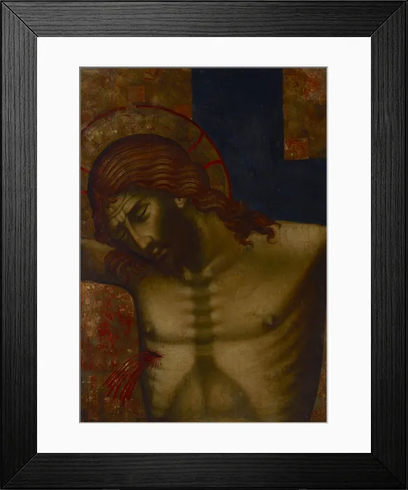 Framed Print : Crucifixion-Fragment of a Croce Dipinta, between 1315-1320. Creator: Paolo Veneziano Framed Print : Crucifixion-Fragment of a Croce Dipinta, between 1315-1320. Creator: Paolo Veneziano