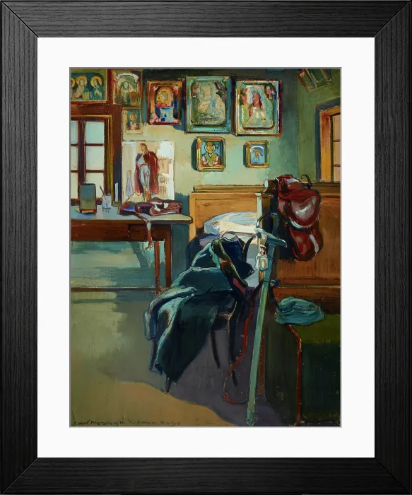Framed Print : Officer's Quarters in Rokitnica, 14 April 1916. Creator: Karol Antoni Maszkowski. Officer's Quarters in Rokitnica, 14 April 1916. Creator: Karol Antoni Maszkowski Framed Print : Officer's Quarters in Rokitnica, 14 April 1916. Creator: Karol Antoni Maszkowski. Officer's Quarters in Rokitnica, 14 April 1916. Creator: Karol Antoni Maszkowski