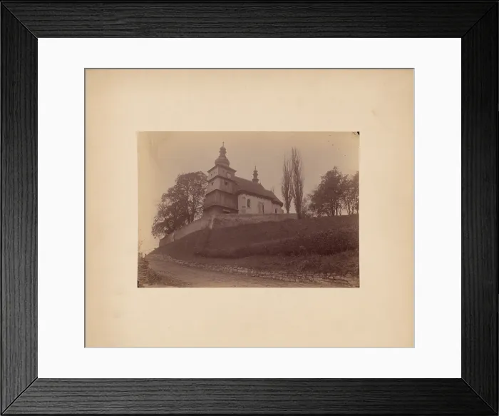 Framed Print : Church of St Bartholomew the Apostle - general view from the suth-west, Zbyszyce, 1892. Creator: Stanislaw Tomkowicz Framed Print : Church of St Bartholomew the Apostle - general view from the suth-west, Zbyszyce, 1892. Creator: Stanislaw Tomkowicz