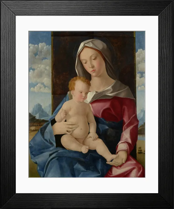 Framed Print : Madonna and Child, between 1485-1515. Creator: Vincenzo Di Biagio Catena