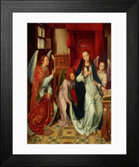 Framed Print : Annunciation, 1892. Creator: Emil Bublitz Framed Print : Annunciation, 1892. Creator: Emil Bublitz